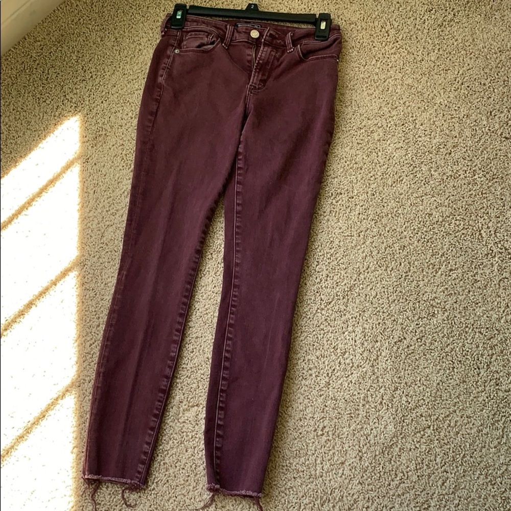 Abercrombie maroon jeans